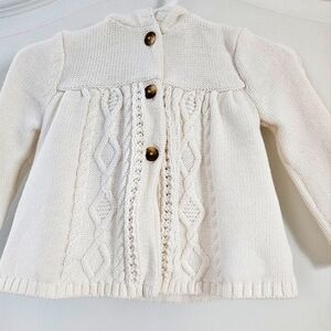 Carters baby girl hooded knit cardigan size 18 months